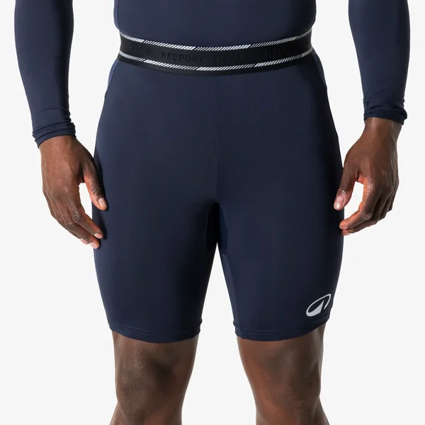 Sous-short de foot mixte Keepdry light marine