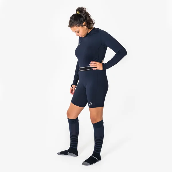 Sous-short de foot mixte Keepdry light marine