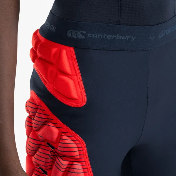 Sous-short de protection de rugby Enfant - R500 Decathlon | Canterbury bleu