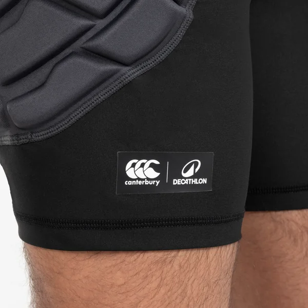 Sous-short de protection de rugby Homme - R500 Decathlon | Canterbury noir