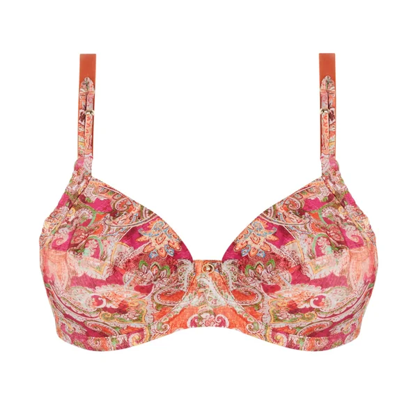 Soutien gorge armature Cachemire en Fete Orange