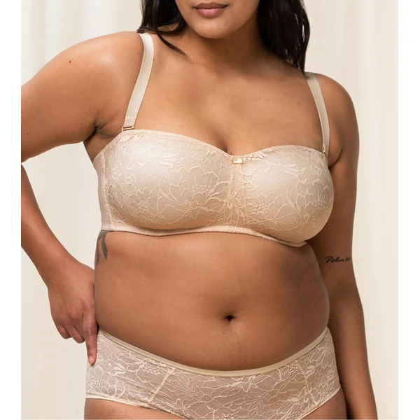 Soutien gorge bandeau grande taille Amourette Charm Creamy Dream