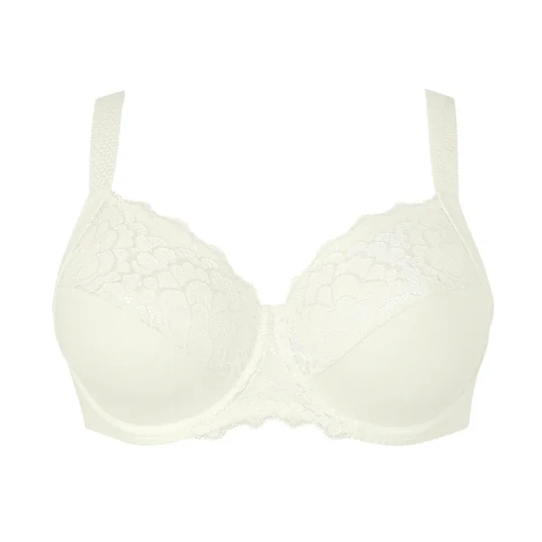Soutien gorge blanc pour bonnets profonds Caresse