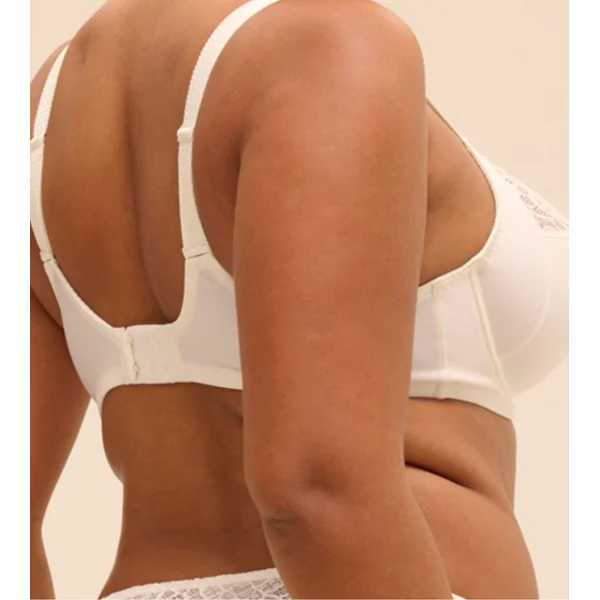 Soutien gorge blanc pour bonnets profonds Caresse
