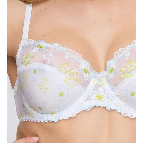 Soutien gorge brodé avec armatures Chen White Yacht