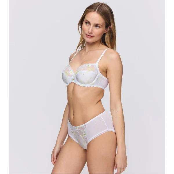 Soutien gorge brodé avec armatures Chen White Yacht