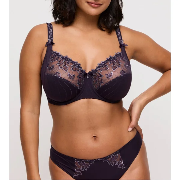 Soutien gorge brodé grande taille violet (bonnets B, C, D, E) PrimaDonna Deauville Amethyst Gem