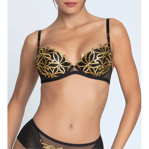 Soutien gorge coques progressives Éclats d'Or Noir Or