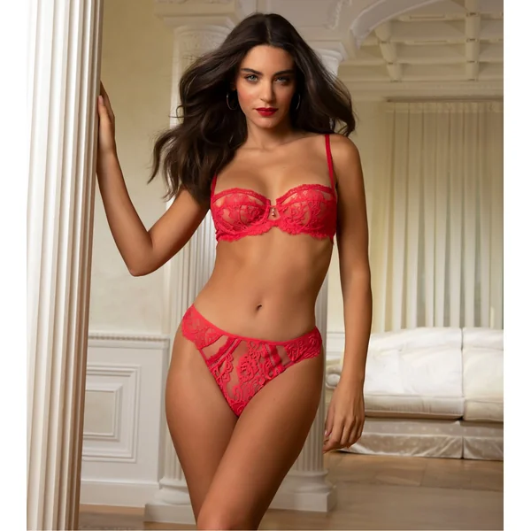 Soutien gorge corbeille Désirs de Venise Grenat Venise