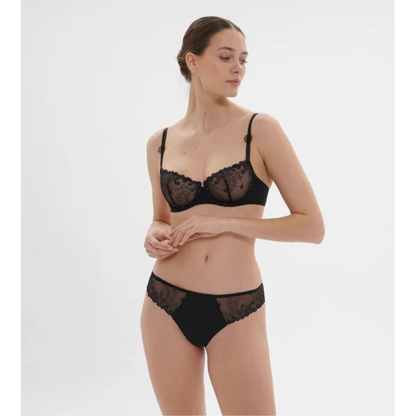 Soutien gorge corbeille Simone Pérèle Délice Noir Gem
