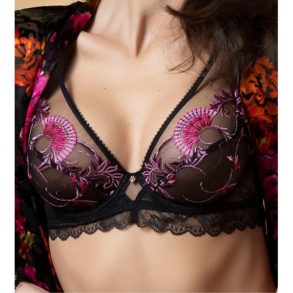 Soutien gorge Glam Floraison Passion Safran Rose