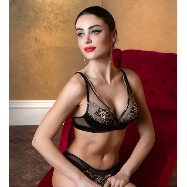 Soutien gorge Glam Éblouissante Icône Or Nuit