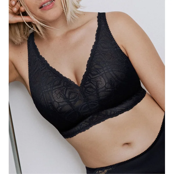 Soutien gorge grande taille sans armatures bleu Salerno Midnight Blue
