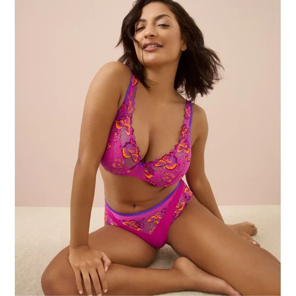 Soutien gorge plongeant demi mousse Devdaha Very Berry