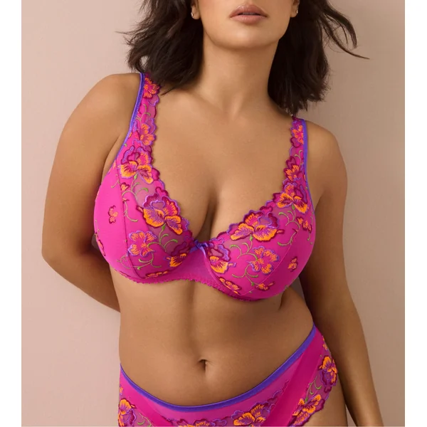 Soutien gorge plongeant demi mousse Devdaha Very Berry