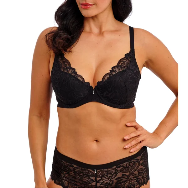 Soutien gorge push up avec dentelle Abellia Noir