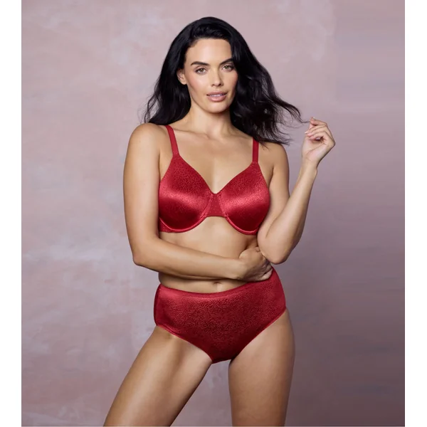 Soutien gorge rouge à pois lissant Back Appeal Regine Red