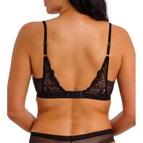 Soutien gorge triangle en dentelle Abellia Noir
