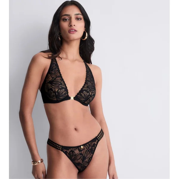 Soutien gorge triangle noir ultra Plunge en dentelle After Hours