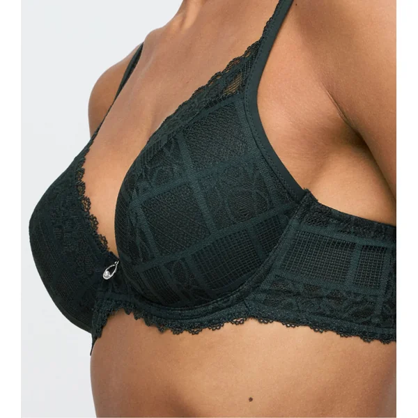 Soutien gorge triangle à coques vert Jadei Deep Forest