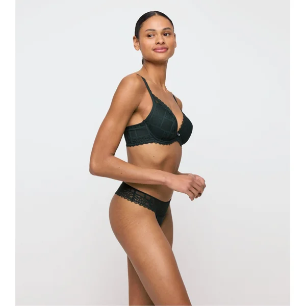 Soutien gorge triangle à coques vert Jadei Deep Forest
