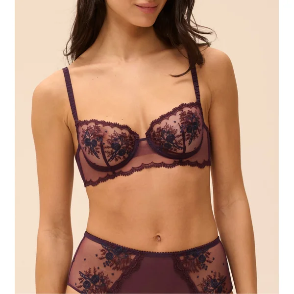 Soutien gorge violet corbeille Intrigue Figue