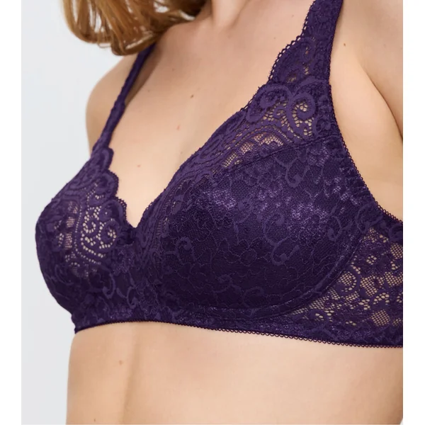 Soutien gorge violet en dentelle sans armatures Amourette Royal Purple