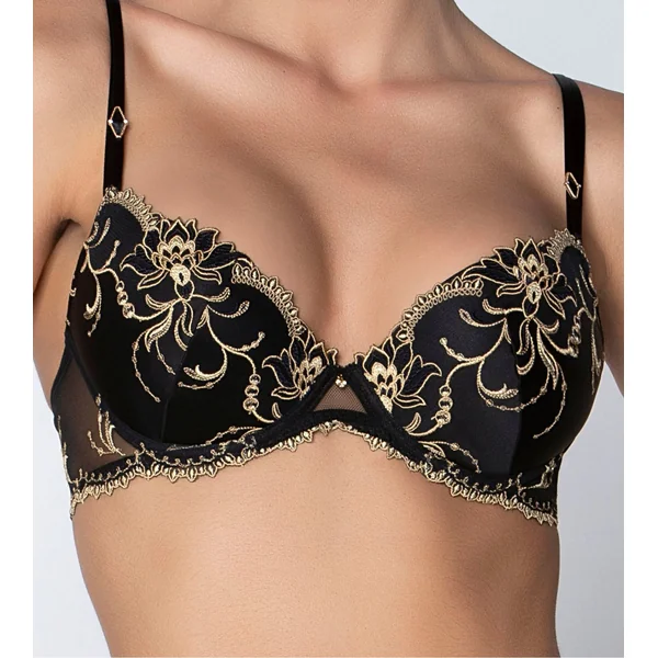 Soutien gorge à coques Éblouissante Icône Or Nuit