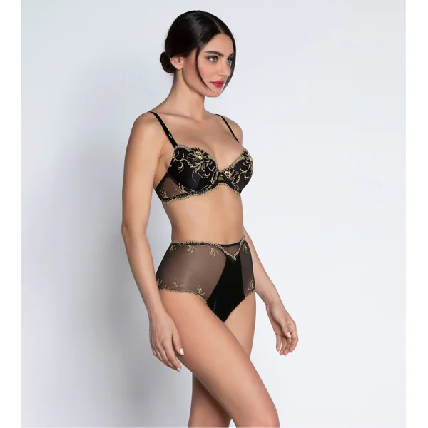 Soutien gorge à coques Éblouissante Icône Or Nuit