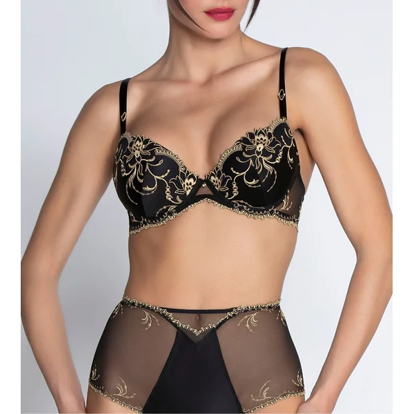 Soutien gorge à coques Éblouissante Icône Or Nuit