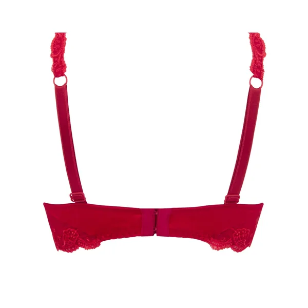 Soutien-gorge armatures Splendeur Soie Rouge