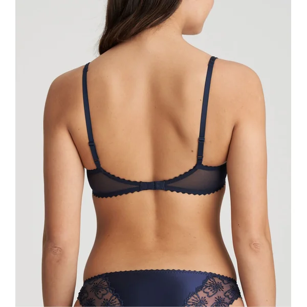 Soutien-gorge balconnet à demi mousse Jane Velvet Blue