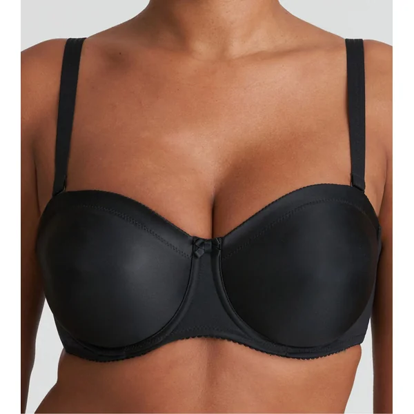 Soutien-gorge bandeau Satin Noir