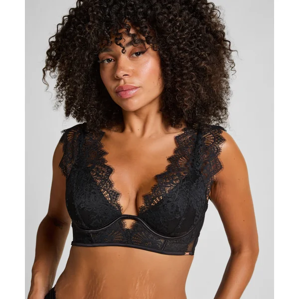 Soutien-gorge bustier non-rembourré à armatures Zoe - Noir