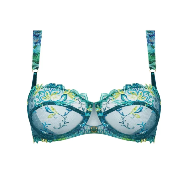Soutien-gorge corbeille Grace Aquatique Floral Aqua