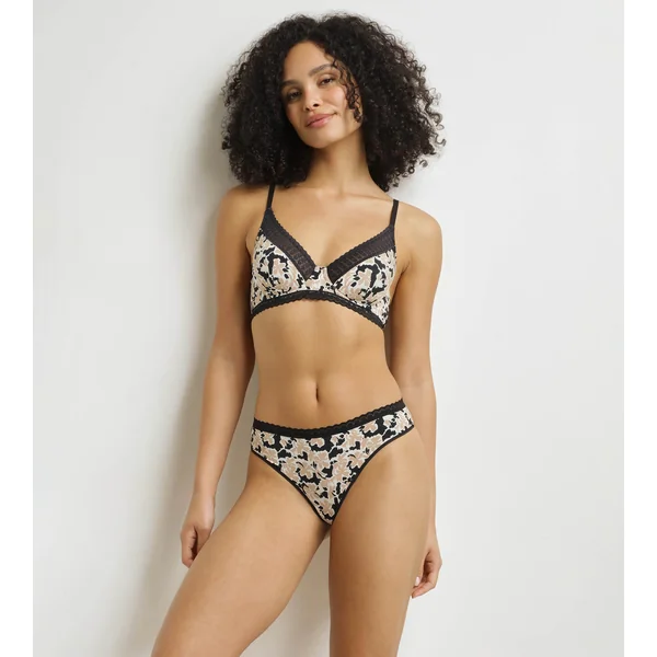 Soutien-gorge corbeille à armatures motif floral Daily Micro