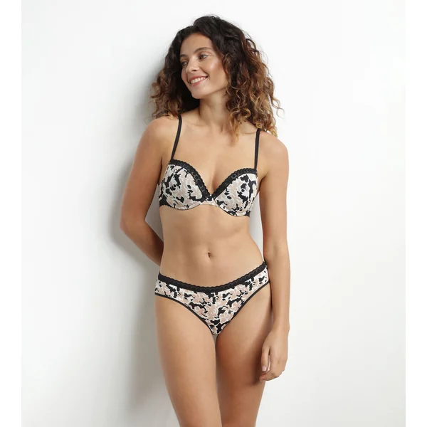 Soutien-gorge corbeille à armatures Nude au motif floral Daily Micro