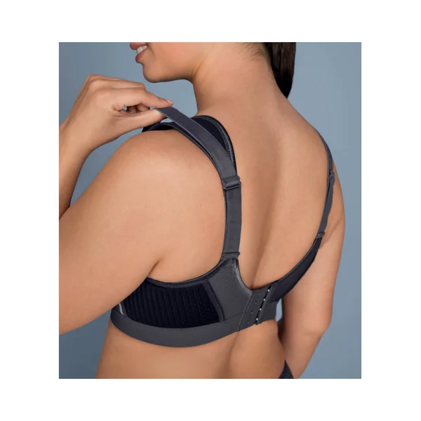 Soutien-gorge de sport grande taille extreme control plus noir anthracite