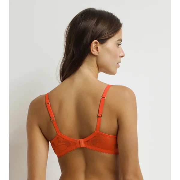 Soutien-gorge emboitant à armatures Orange Art Flowers