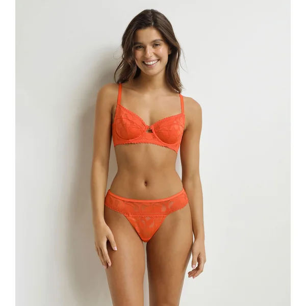 Soutien-gorge emboitant à armatures Orange Art Flowers