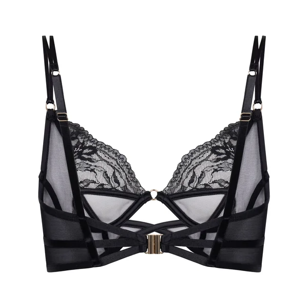 Soutien-Gorge Longline Amel à Armatures Sans Rembourrage - Noir