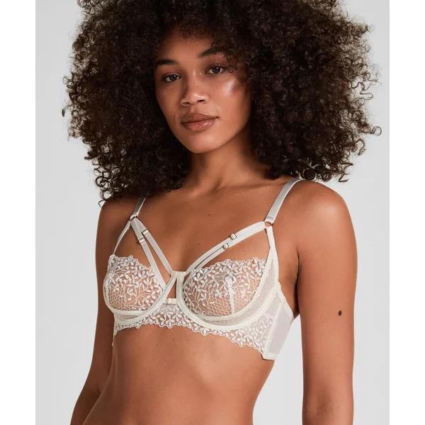 Soutien-Gorge Longline Kristina Armaturé Sans Rembourrage - Blanc