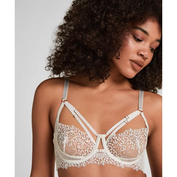 Soutien-Gorge Longline Kristina Armaturé Sans Rembourrage - Blanc