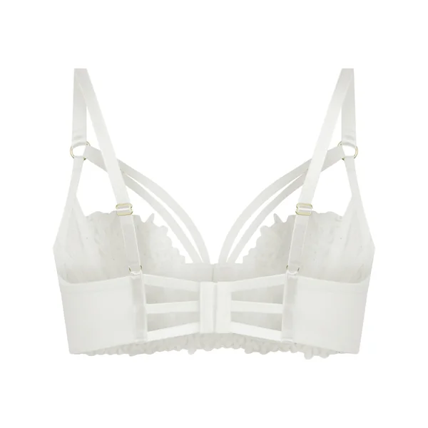Soutien-Gorge Longline Kristina Armaturé Sans Rembourrage - Blanc