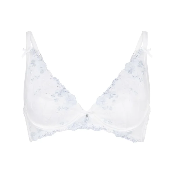 Soutien-Gorge Longline à Armatures Sans Rembourrage Peonie - Blanc