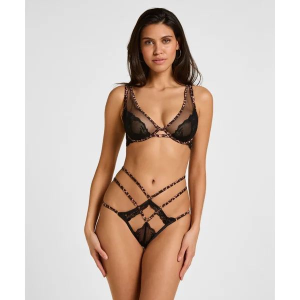 Soutien-Gorge Longline à Armatures Sans Rembourrage Tasha - Noir
