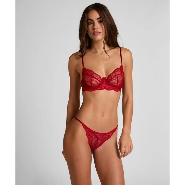 Soutien-gorge non-rembourré à armatures Isabelle - Rouge