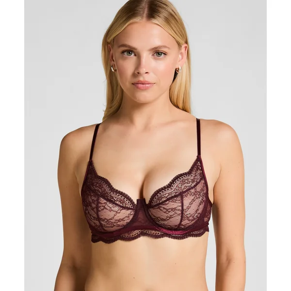 Soutien-gorge non-rembourré à armatures Isabelle - Rouge