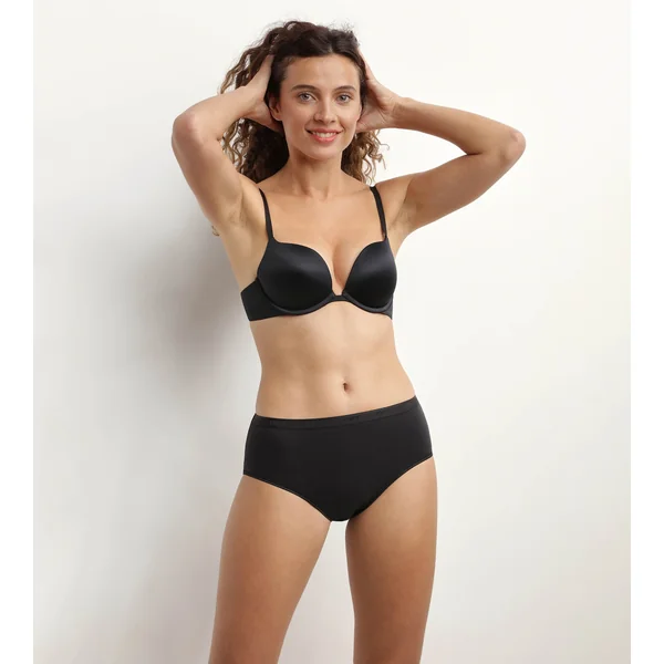 Soutien-gorge push up à armatures en microfibre Noire Dim Beyond Sexy