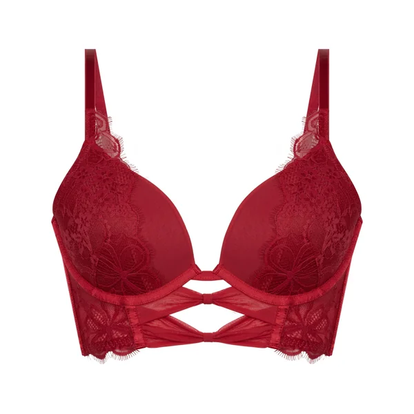 Soutien-gorge push-up Longline Marianna - Rouge